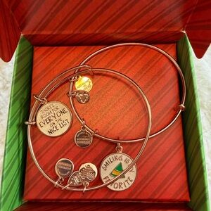 Alex and Ani rose gold Elf bracelets